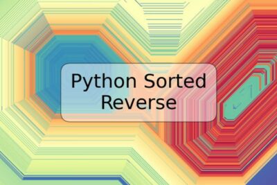 Python Sorted Reverse