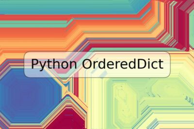 Python OrderedDict