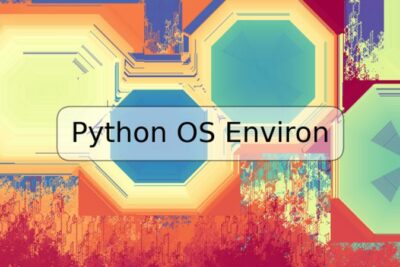 Python OS Environ