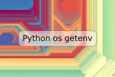 Python os getenv