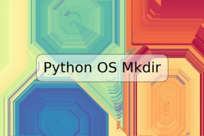 Python OS Mkdir