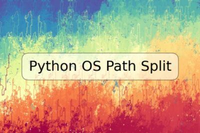 Python OS Path Split