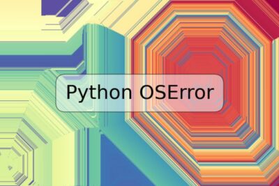 Python OSError