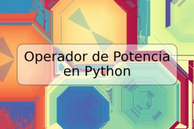 Operador de Potencia en Python