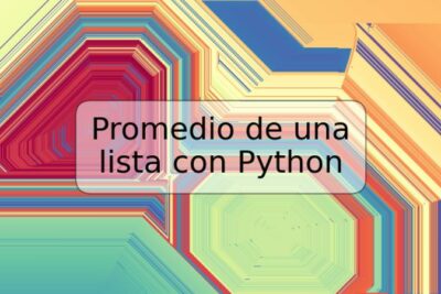 Promedio de una lista con Python