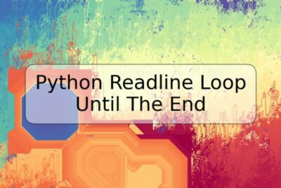 Python Readline Loop Until The End