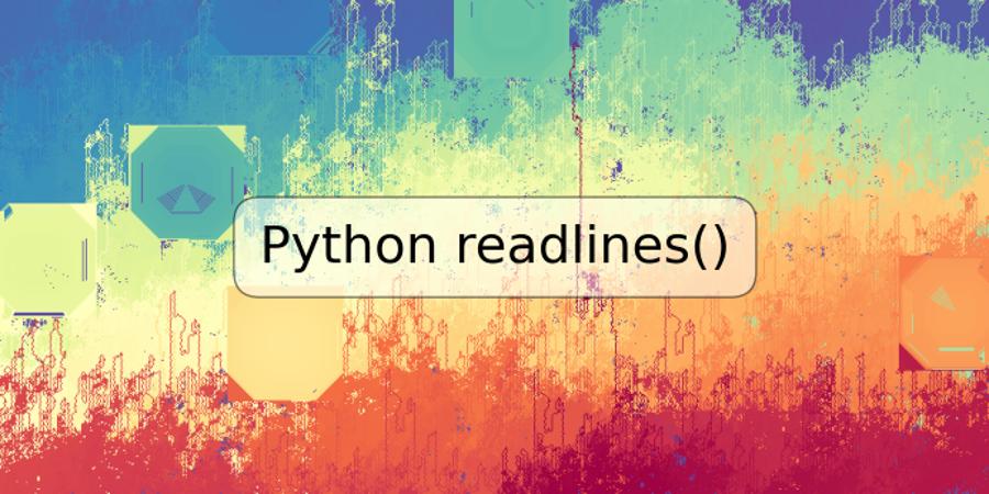 Python readlines()