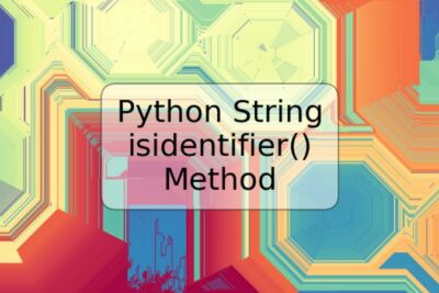 Python String isidentifier() Method