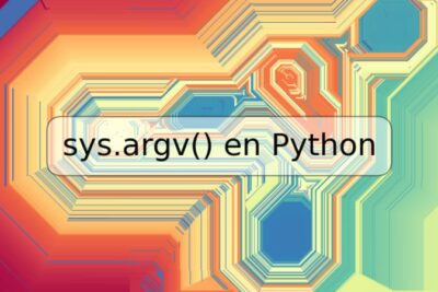 sys.argv() en Python