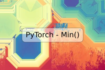 PyTorch - Min()