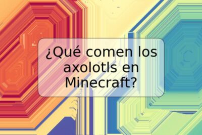 ¿Qué comen los axolotls en Minecraft?