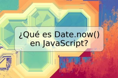 ¿Qué es Date.now() en JavaScript?