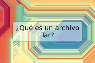 ¿Qué es un archivo Tar?