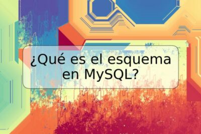 ¿Qué es el esquema en MySQL?