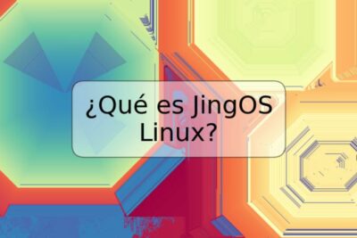 ¿Qué es JingOS Linux?