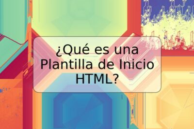 ¿Qué es una Plantilla de Inicio HTML?