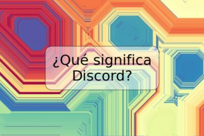 ¿Qué significa Discord?