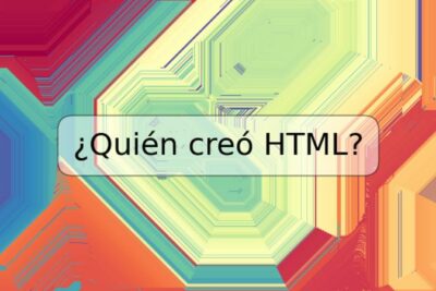 ¿Quién creó HTML?