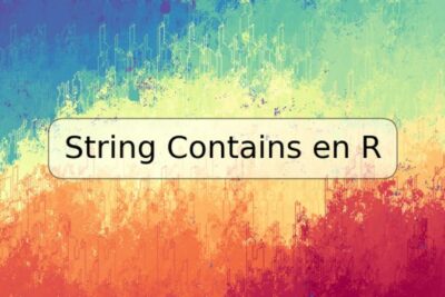 String Contains en R