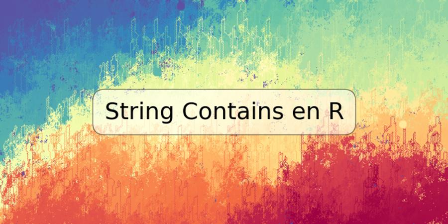 String Contains en R