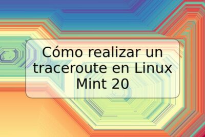 Cómo realizar un traceroute en Linux Mint 20