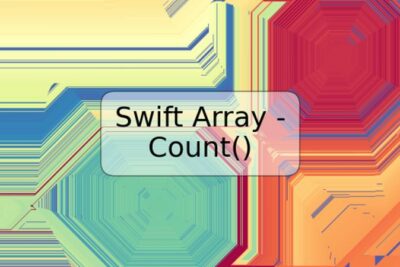 Swift Array - Count()