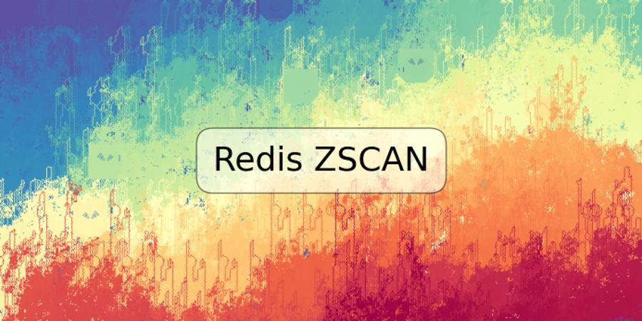 Redis ZSCAN