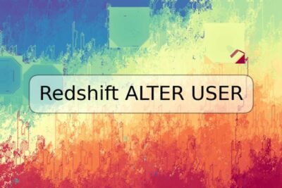 Redshift ALTER USER