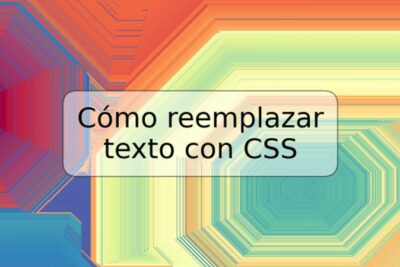 Cómo reemplazar texto con CSS