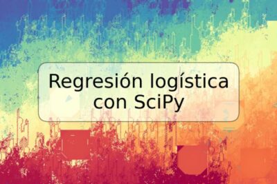 Regresión logística con SciPy