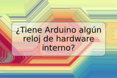 ¿Tiene Arduino algún reloj de hardware interno?