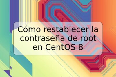 Cómo restablecer la contraseña de root en CentOS 8