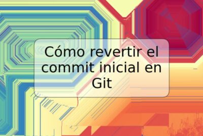 Cómo revertir el commit inicial en Git
