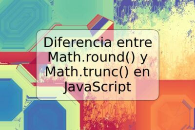 Diferencia entre Math.round() y Math.trunc() en JavaScript