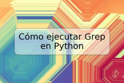 Cómo ejecutar Grep en Python