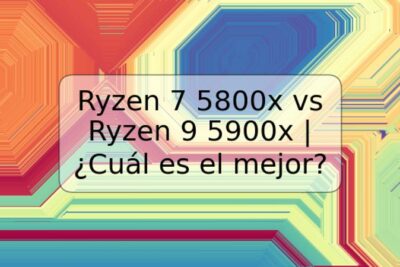 Ryzen 7 5800x vs Ryzen 9 5900x | ¿Cuál es el mejor?