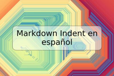 Markdown Indent en español