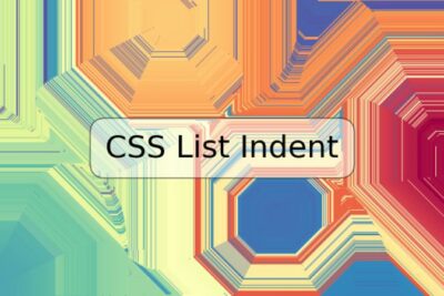 CSS List Indent