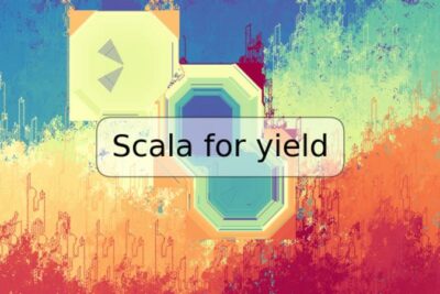 Scala for yield