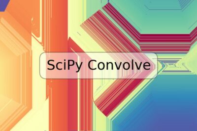SciPy Convolve