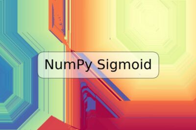 NumPy Sigmoid