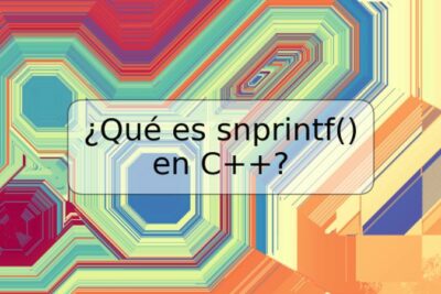 ¿Qué es snprintf() en C++?