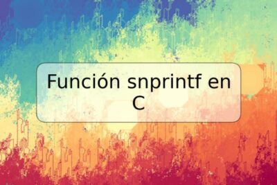 Función snprintf en C