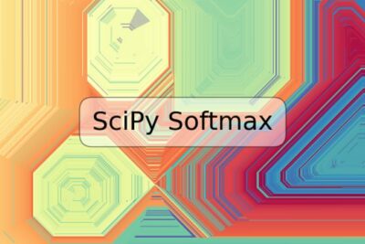 SciPy Softmax