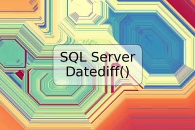 SQL Server Datediff()