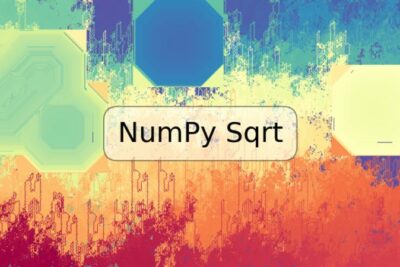 NumPy Sqrt