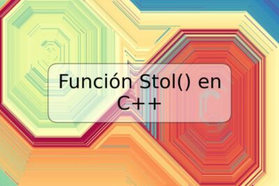 Función Stol() en C++