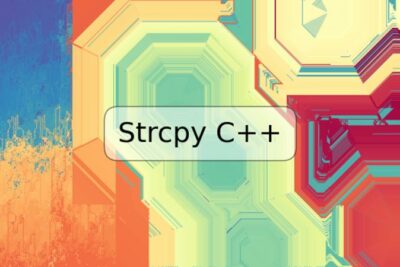 Strcpy C++