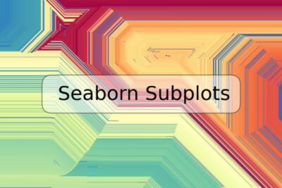 Seaborn Subplots