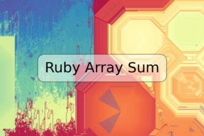 Ruby Array Sum